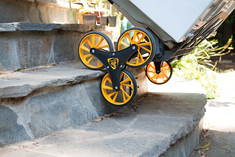 Stair-climbing hand truck for delivery routes