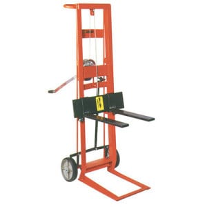 Two Wheeled Hydraulic Pedalift for Warehouse Material Handling